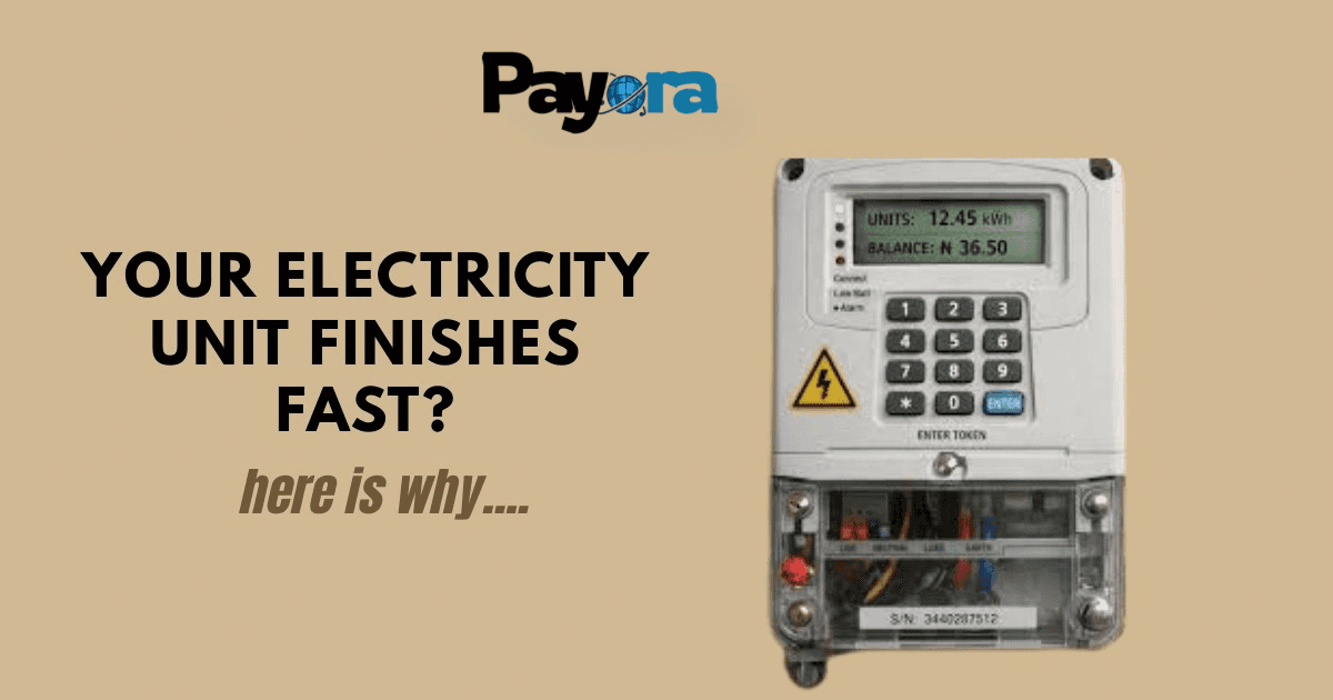 Why Your Electricity Units Finish So Fast - Real Reasons Nigerians Ignore