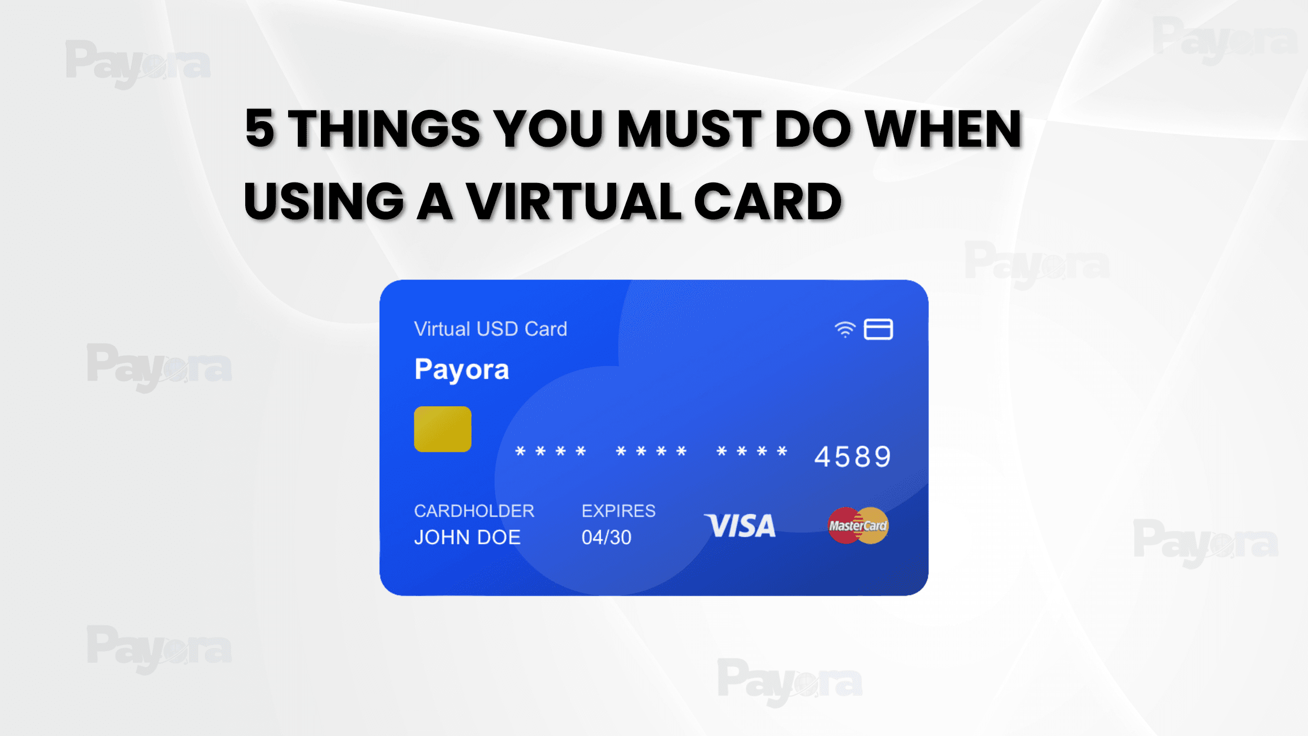 5 Things You Must Never Do When Using a Virtual Card